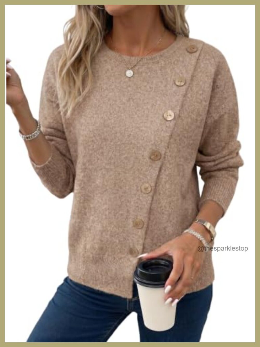 Dokotoo Women's Soft Knit Crewneck Long Sleeve Pullover Sweater Trendy